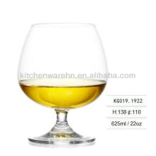 KG019.1922 high transparent crystal brandy glass with silk scream logo